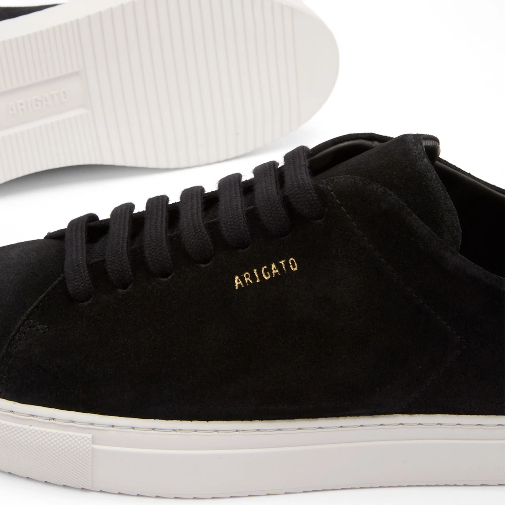 Axel Arigato Men's Clean 90 Suede Sneaker Black/White